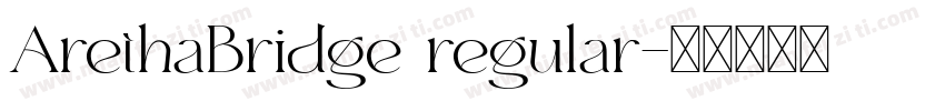 ArethaBridge regular字体转换